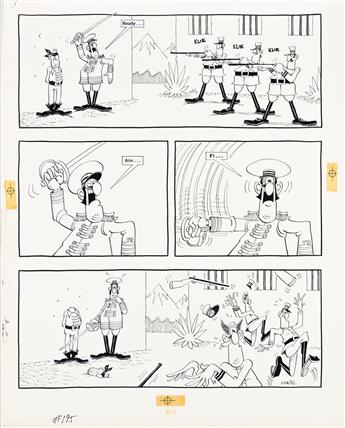 DON MARTIN (1931-2000) Early One Morning in South America. MAD Magazine #195.